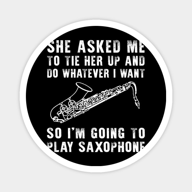 Sax and Laughter: Unleash Your Playful Melodies! Magnet by MKGift